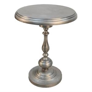 Pemberly Row Modern / Contemporary Metal Silver/Gold Finish Accent Table