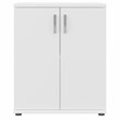 Pemberly Row Laundry Room Cabinet with Doors in White - Engineered Wood