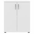 Pemberley Row Engineered Wood White Floor Storage Cabinet Rectangular Adjustable Shelves 28.35