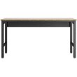 Pemberly Row Modern MDP Wood/Steel Metal Garage Work Table in Gray/Natural