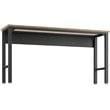 Pemberly Row Modern MDP Wood/Steel Metal Garage Work Table in Gray/Natural