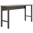 Pemberly Row Modern MDP Wood/Steel Metal Garage Work Table in Gray/Natural