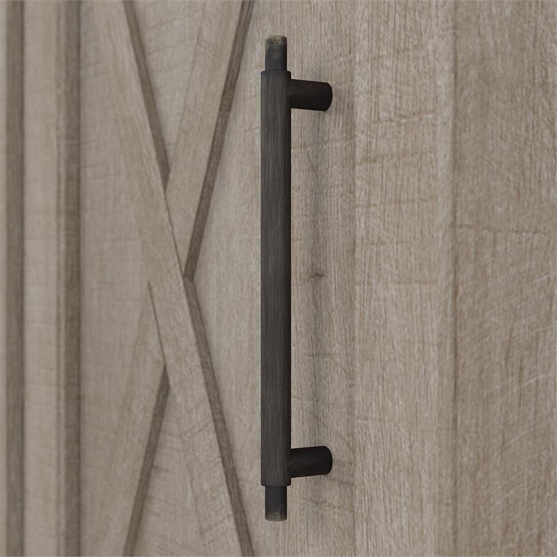 Pemberly Row Small Storage Cabinet with Door in Washed Gray - Engineered Wood