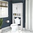Pemberly Row Over The Toilet Storage Cabinet in White Ash - Engineered Wood