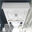 Pemberly Row Over The Toilet Storage Cabinet in White Ash - Engineered Wood
