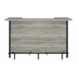 Pemberley Row Engineered Wood Gray Driftwood Bar Unit Rectangular 70.75