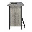 Pemberley Row Engineered Wood Gray Driftwood Bar Unit Rectangular 70.75