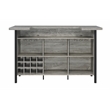 Pemberley Row Engineered Wood Gray Driftwood Bar Unit Rectangular 70.75