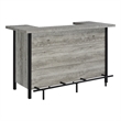 Pemberley Row Engineered Wood Gray Driftwood Bar Unit Rectangular 70.75