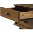 Pemberly Row Mid-Century Solid Wood 2-Drawer Nightstand in Castanho Brown