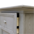 Pemberly Row Traditional Wood Nightstand with 2 Drawers in Espresso Finish