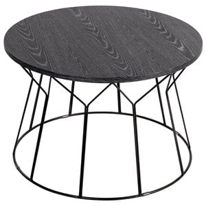 Pemberly Row Modern / Contemporary Coffee Table in Noir Black