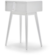 Pemberly Row Modern / Contemporary 1 Drawer End Table in French White