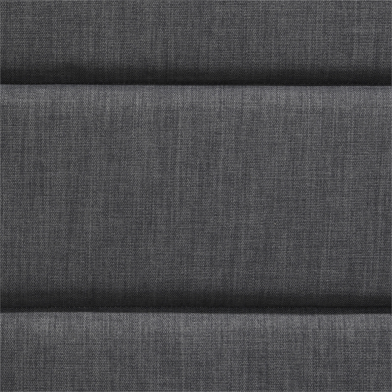 Pemberly Row Modern / Contemporary Queen Upholstered Headboard in Charcoal Gray