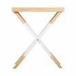 Pemberly Row Modern / Contemporary Folding Tray Table Modern Oak and White
