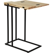 Pemberly Row Harton Rustic Expandable C Side Table Natural Brown
