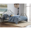 Pemberly Row Modern / Contemporary Astrid Queen Size Bed Black and Brass