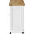 Pemberly Row Modern / Contemporary Denver Kitchen Cart White