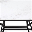 Pemberly Row Modern / Contemporary Audrey Tall Black Marble Side Table
