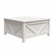 Pemberly Row Modern / Contemporary Lift-Top Coffee Table in Ivory Pine