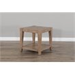 Pemberley Row Wood Weathered Brown End Table Square Modern 24