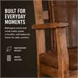 Pemberley Row Mindi Wood Rustic Oak Rocking Chair Rectangular Gentle Rocking Motion 41