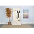Pemberly Row Modern / Contemporary Marina White Sand Hall Tree