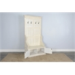 Pemberly Row Modern / Contemporary Marina White Sand Hall Tree