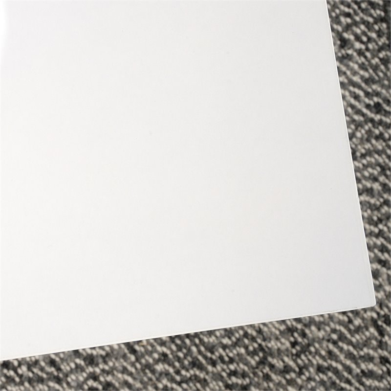 Pemberly Row Traditional 60inches Crafts Table in White Finish
