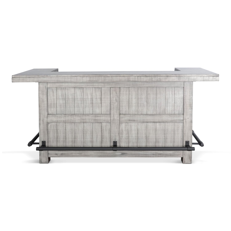Pemberley Row Mahogany Gray Home Bar Rectangular 42