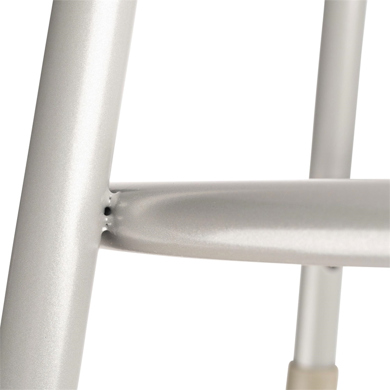 Pemberley Row Masonite Gray Stool Round Heavy Duty 24