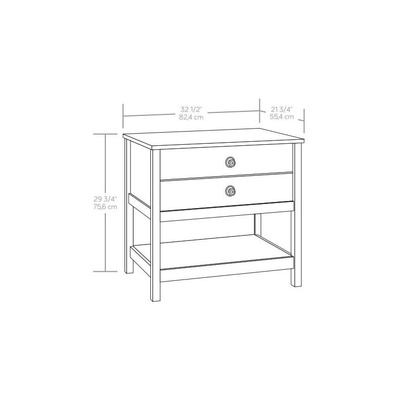 Pemberly Row Engineered Wood Lateral File in Rustic Cedar/Brown