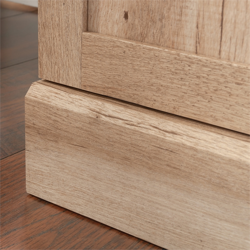 Pemberly Row Contemporary Engineered Wood Storage Cabinet in Prime Oak