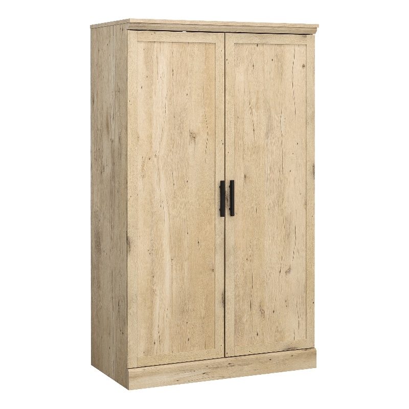 Pemberly Row Contemporary Engineered Wood Storage Cabinet in Prime Oak