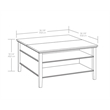 Pemberly Row Engineered Wood Lift Top Coffee Table in Cascade Oak Finish
