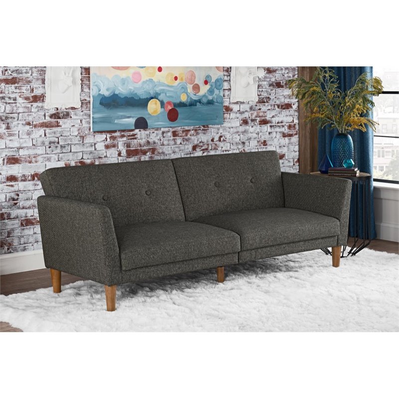 Pemberly Row Modern / Contemporary Sleeper Sofa in Gray Finish