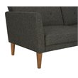 Pemberly Row Modern / Contemporary Sleeper Sofa in Gray Finish