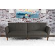 Pemberly Row Modern / Contemporary Sleeper Sofa in Gray Finish