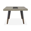 Pemberley Row Wood Black Dining Table Rectangular Clear Glass 100