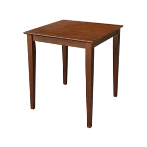 Pemberly Row Modern / Contemporary Solid Wood Top Table in Chocolate
