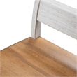 Pemberley Row Rubberwood Antique White Bench Rectangular 60.5