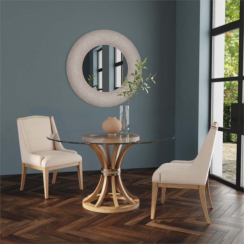 Pemberly Row Modern / Contemporary Buxton Wood Parsons Chair in Natural