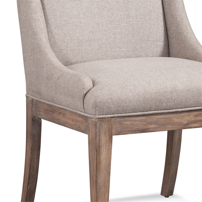 Pemberly Row Modern / Contemporary Buxton Wood Parsons Chair in Natural