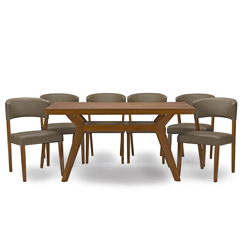 Pemberly Row Modern Faux Leather Dining Side Chair (Set of 2)