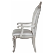 Pemberly Row Upholstered Tufted Arm Chair in Cream and Antique White Set of 2