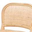 Pemberly Row Modern Bohemian Natural Brown Rattan Counter Stool