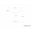 Pemberly Row 36 inch x 36 inch Round Contemporary Dining Table in White
