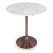 Pemberly Row 36 inch x 36 inch Round Contemporary Dining Table in White