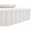 Pemberly Row Modern / Contemporary Upholstered Cream Velvet Sofa