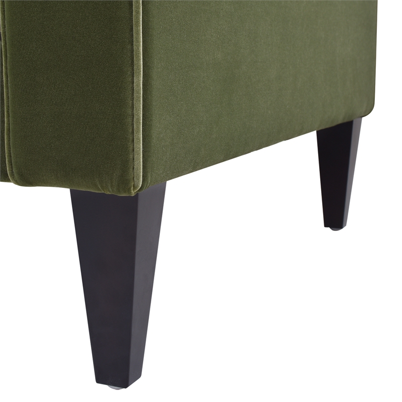 Pemberly Row Modern / Contemporary Lawson Sofa Olive Green Finish